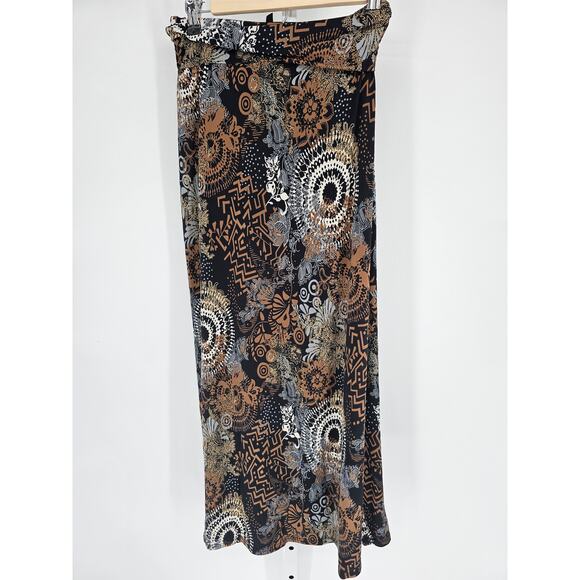 Gravity Threads Women's Multi Floral Printed Side Slit Maxi Skirt Size S - Picture 4 of 4